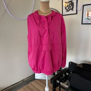 Hot Pink Hooded Jacket